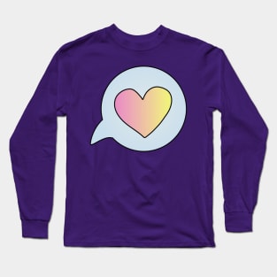 I Love You (pink and yellow) Long Sleeve T-Shirt